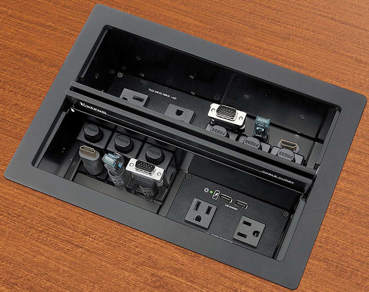 Extron Cable Cubby 1402 Series 2 Cable Access Enclosure For Av Connectivity And Ac Power 254x172mm Cutout Extron Cable Cubby 1402 Series 2 Cable Access Enclosure For Av Connectivity And Ac Power 254x172mm Cutout