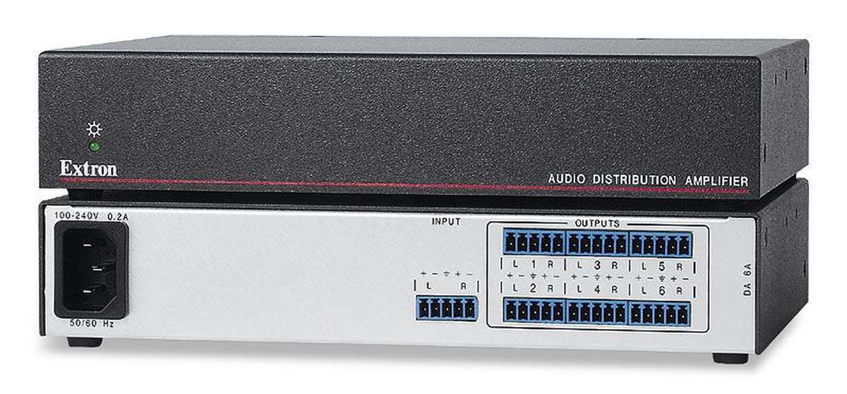 Extron DA 6A 16 Output Stereo Audio Distribution Amplifier