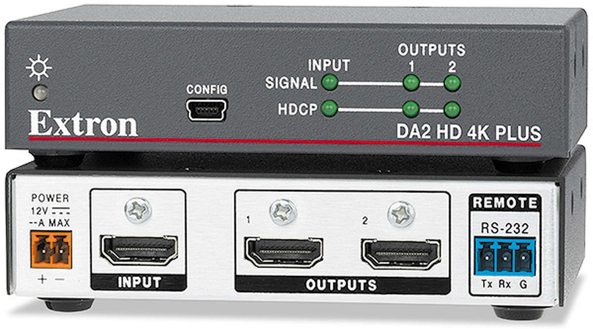 Extron DA2 HD 4K PLUS 12 4K HDMI 2.0b Distribution Amplifier