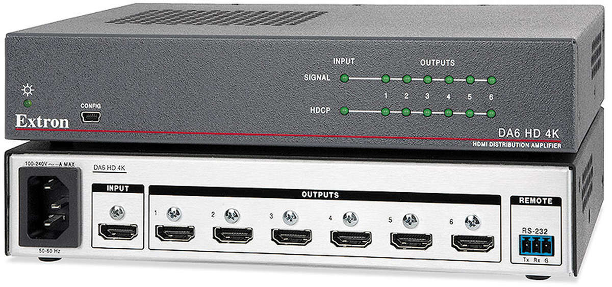 Extron DA6 HD 4K 16 4K HDMI Distribution Amplifier