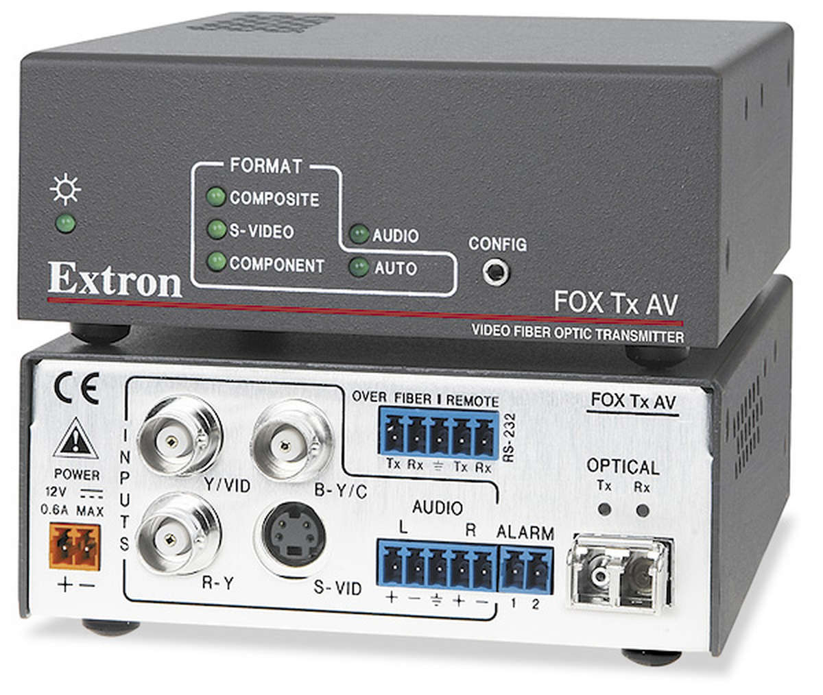 Extron FOX Tx AV MM 11 Fiber Optic Transmitter for Video, Audio, and RS232 850 nm Multimode