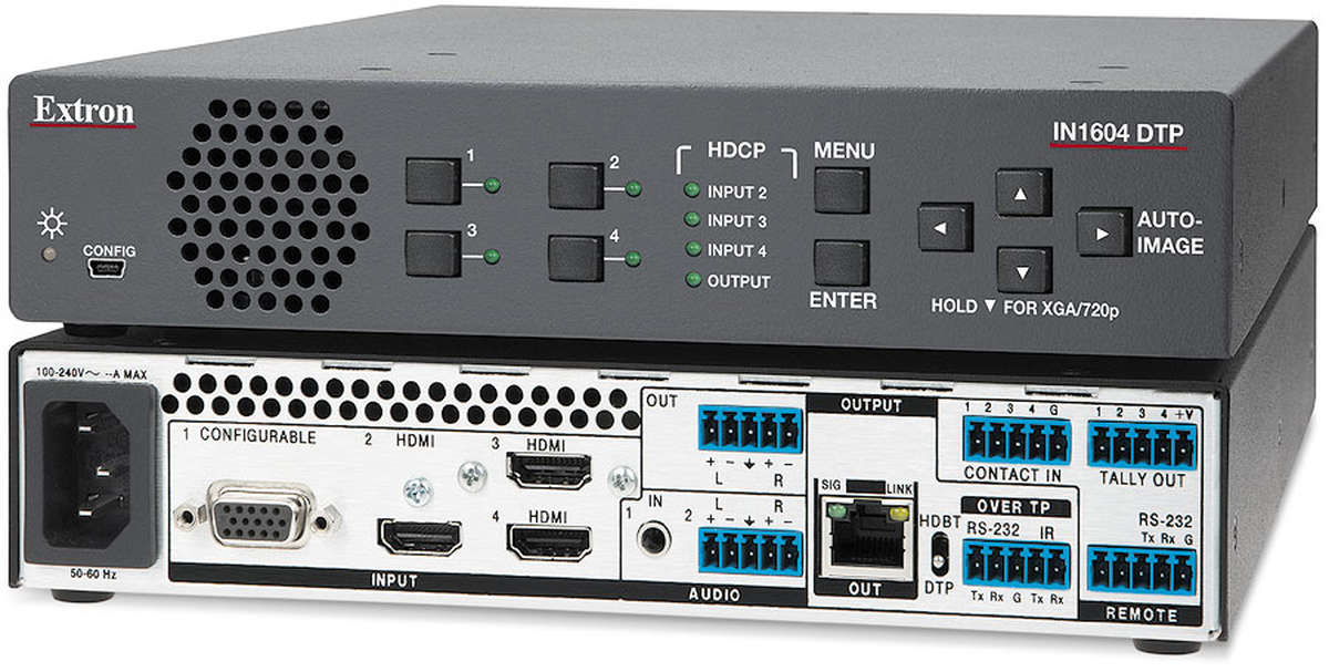 Extron IN1604 DTP Four Input Scaler with DTP Extension