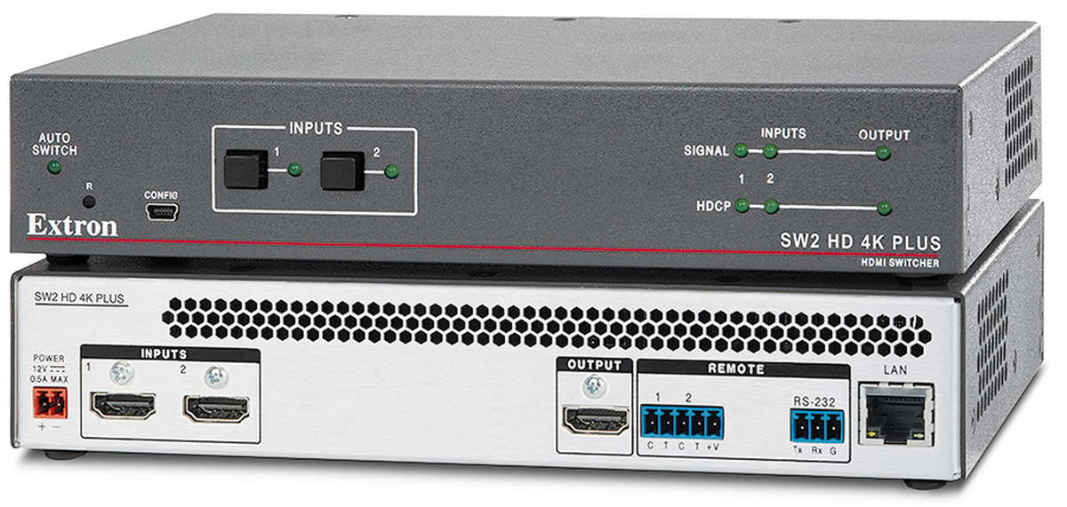 Extron SW2 HD 4K PLUS 21 4K HDMI 2.0b Switch with autoswitching and HDR