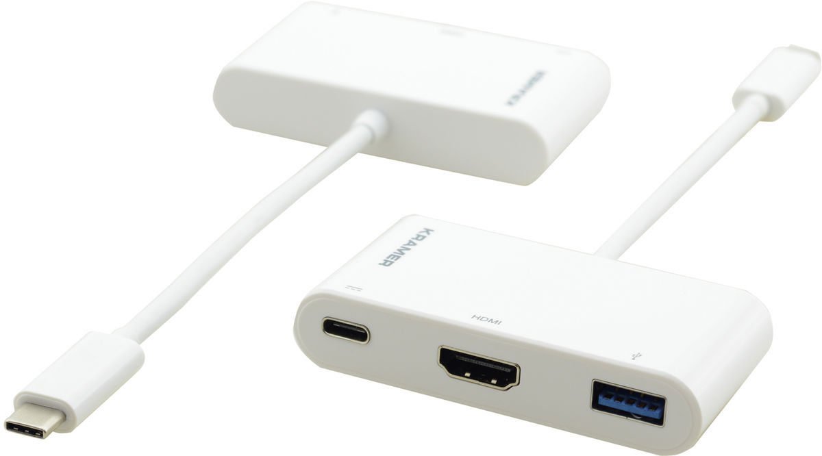 Kramer ADCU31C/M2 USB 3.1 TypeC to HDMI, USB 3.0 & Power Delivery
