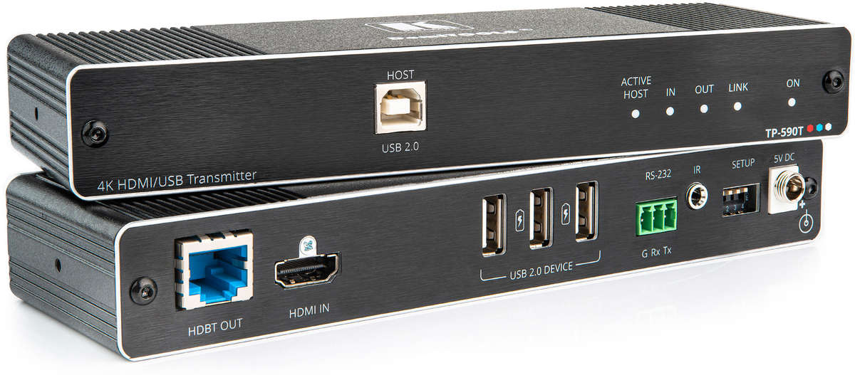 Kramer TP-590T - 1:1 HDMI/USB/RS-232/IR over HDBaseT 2.0 Transmitter