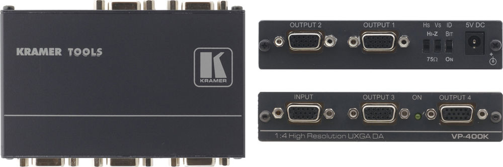 Kramer VP-400K - 1:4 Computer Graphics Distribution Amplifier