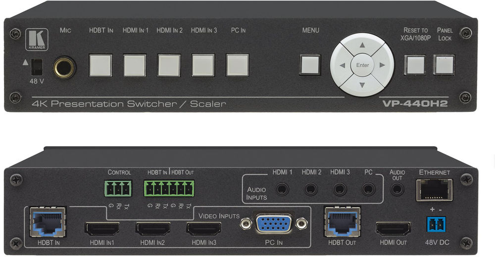 Kramer VP440H2 51x2 4K60 444 Presentation Switcher/Scaler with
