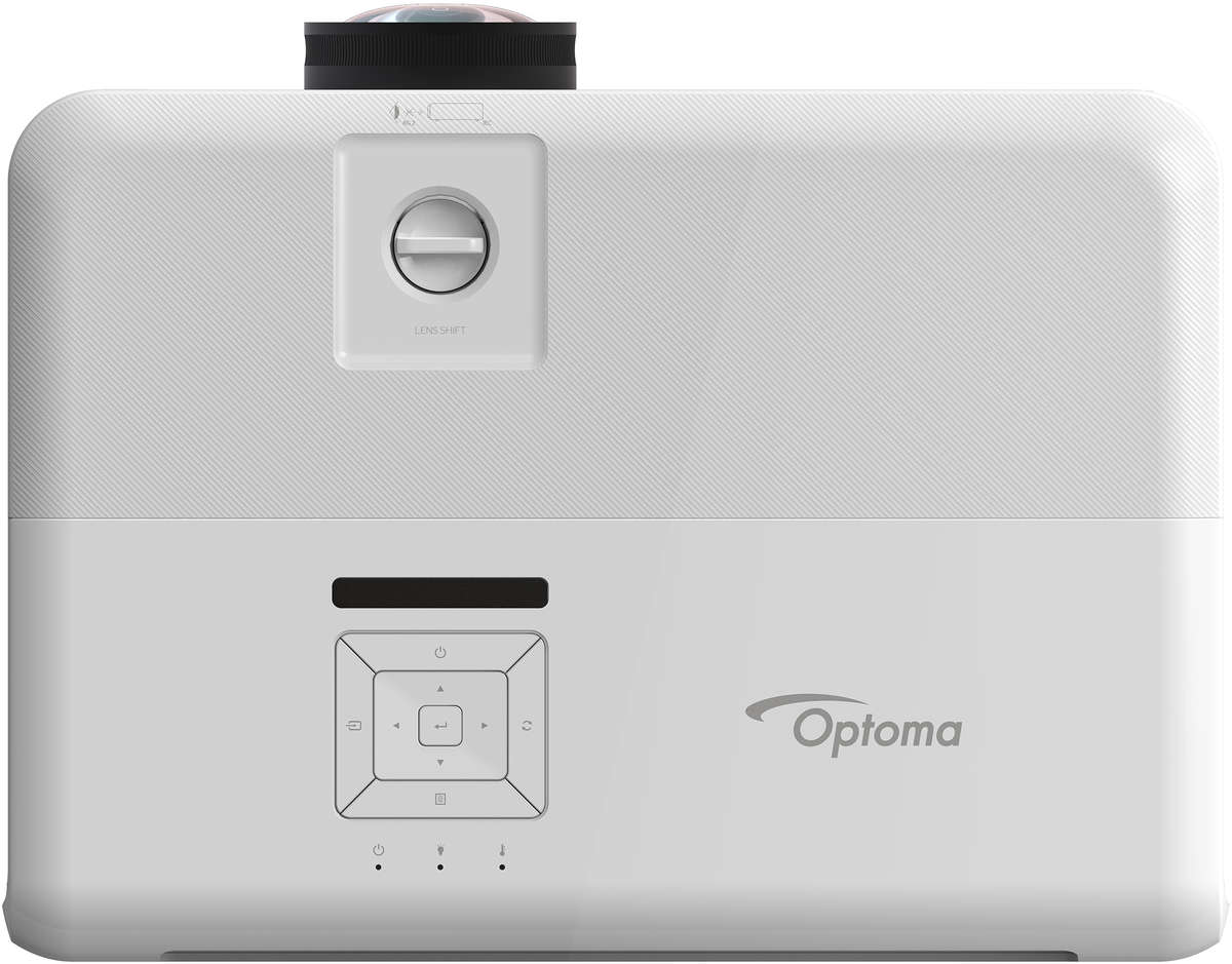 Optoma 4K550ST projector throw chart and tables from Ivojo Multimedia Ltd.