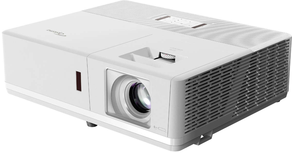Optoma ZH506e White projector throw chart and tables from Ivojo