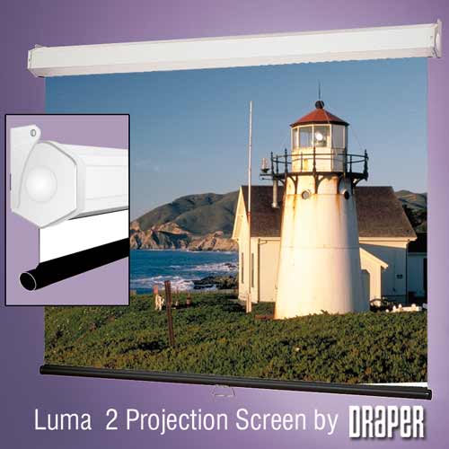 Draper Luma 2 206088 Draper Contrast Grey XH800E Manual Pulldown