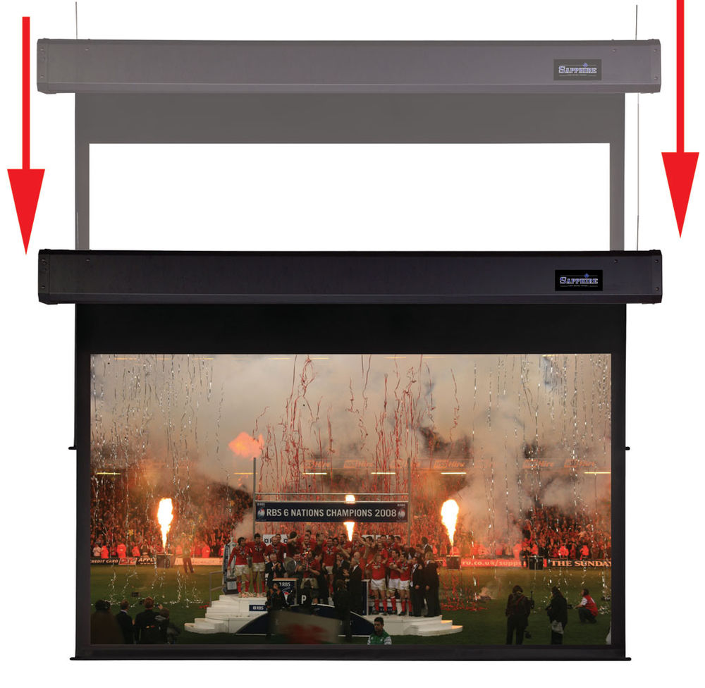 Sapphire Smart Move SSM300RADWSF Matt White Electric Projector Screen